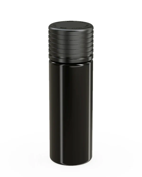 CHUBBY GORILLA | Child Resistant Black Plastic Spiral Pre-Roll Tubes w/ Black Cap | 25mm - 65mm - 400 Count - Image 4