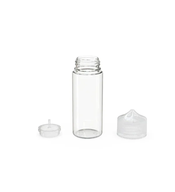 Child Resistant Unicorn V3 PET Dropper Bottles Clear 10mL - w/ Clear Lid - 2000 Count - Image 10