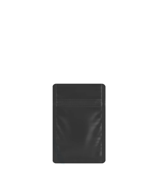 Matte Black PCR Mylar Bags (No Tear Notch) | 3in x 4.5in - 1g - 1000 Count